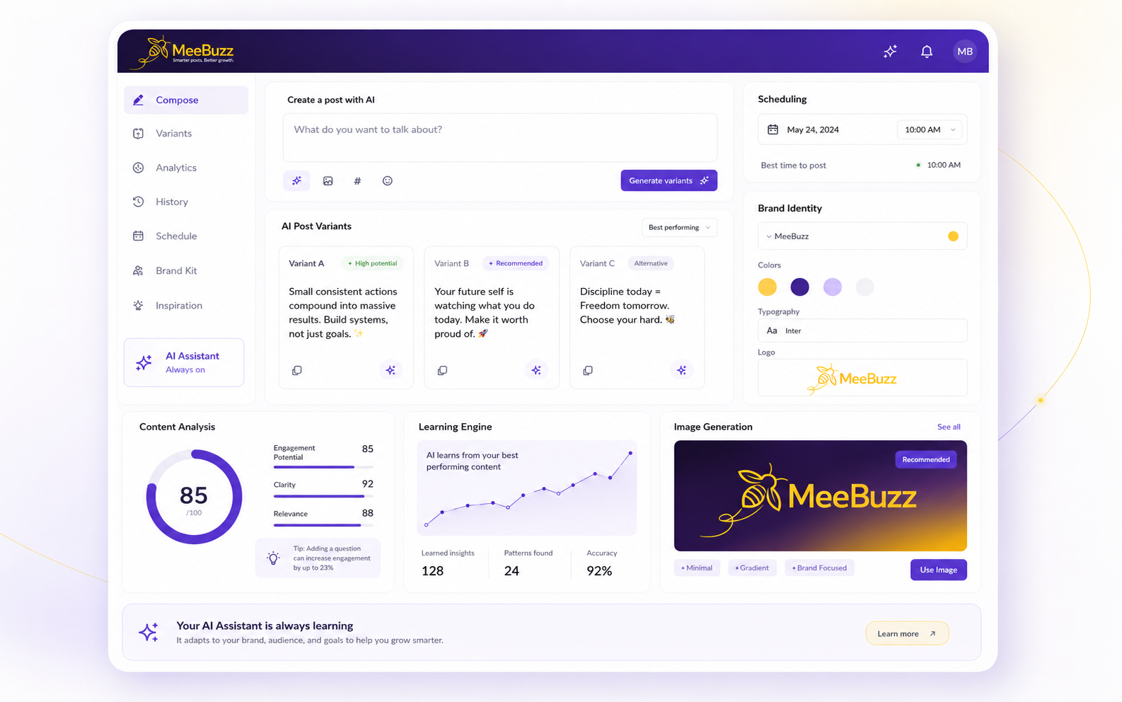 MeeBuzz interface preview